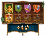 Preview of the progressive bonus Regal Knights