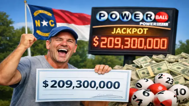 Caroline du Nord : il décroche un jackpot de 209,3 millions $ au Powerball et choisit de recevoir son gain en un versement unique
