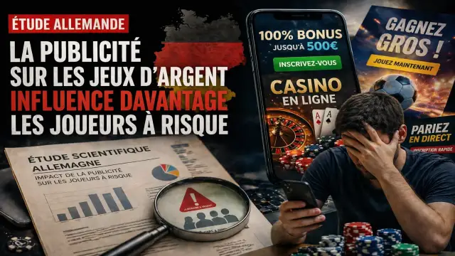 Une étude allemande révèle que la publicité sur les jeux d’argent influence davantage les joueurs à risque