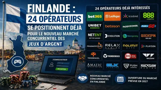 Finlande : 24 opérateurs se positionnent déjà pour le nouveau marché concurrentiel des jeux d’argent