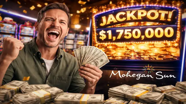 Il décroche un jackpot de 1,75 million $ sur une machine à sous lors de sa visite au Mohegan Sun