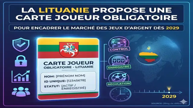 La Lituanie propose une carte joueur obligatoire pour encadrer le marché des jeux d’argent dès 2029