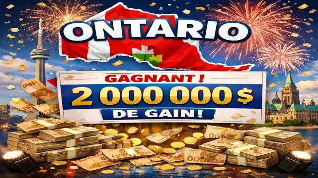 Ontario : un joueur décroche un jackpot record de plus de 2,1 millions $ avec une mise de 0,5 $