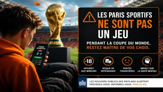 Les Pays-Bas alertent les jeunes sur les paris sportifs pendant la Coupe du Monde