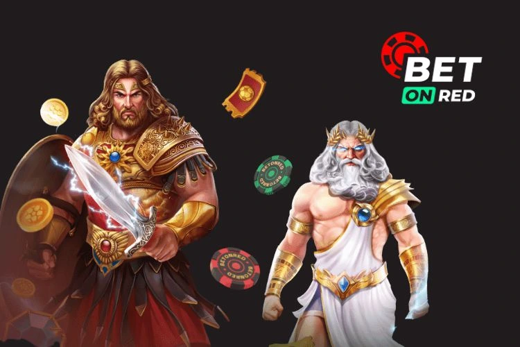 Mythological characters of BetOnRed illustrating the jackpots and bonuses of this reliable online casino