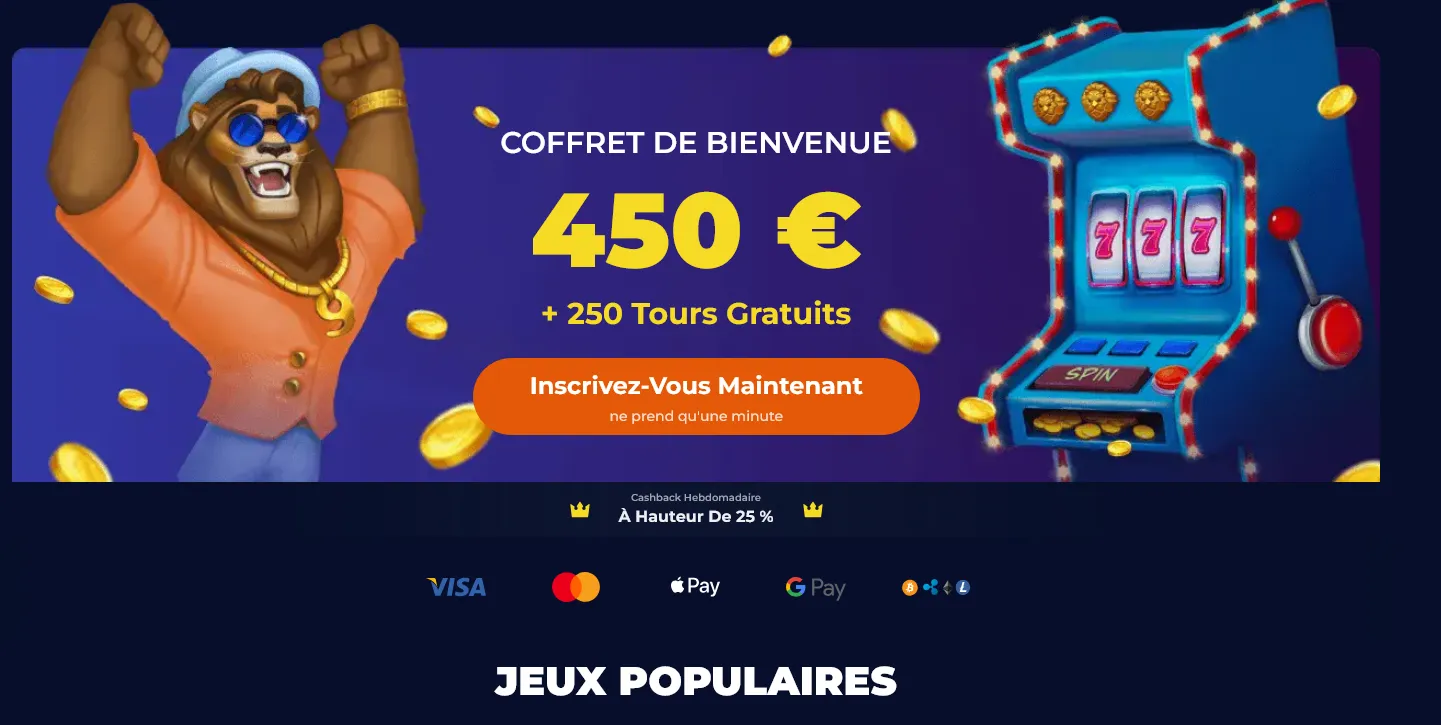 bonus de bienvenue nine casino