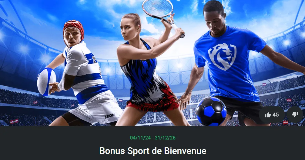 bonus de sport de bienvenue