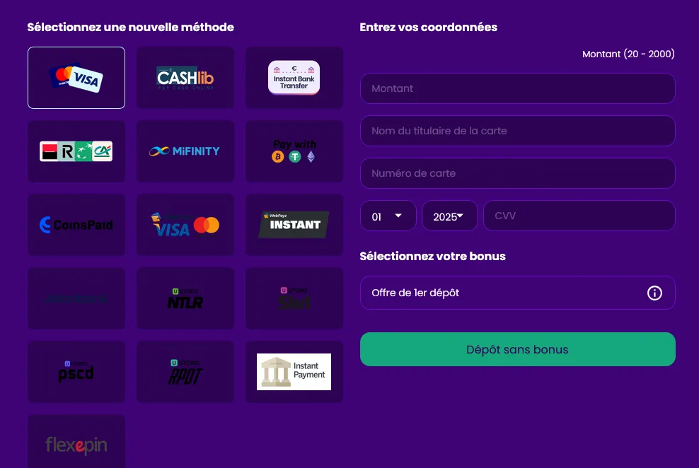 deposit zinkra casino