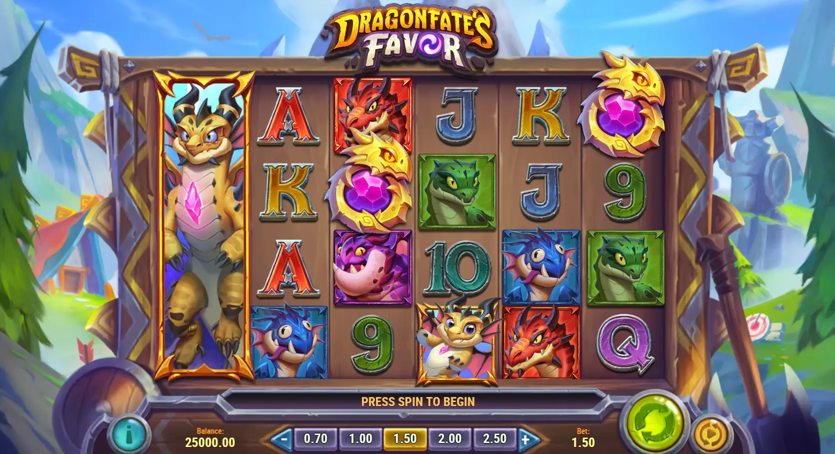 Dragonfate's Favor slots preview