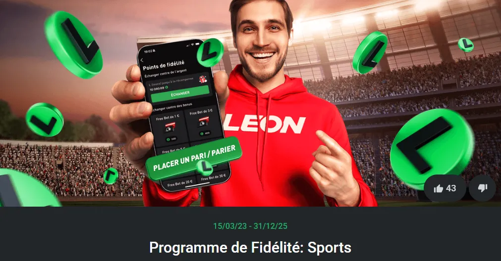 programme de fidélité leon casino
