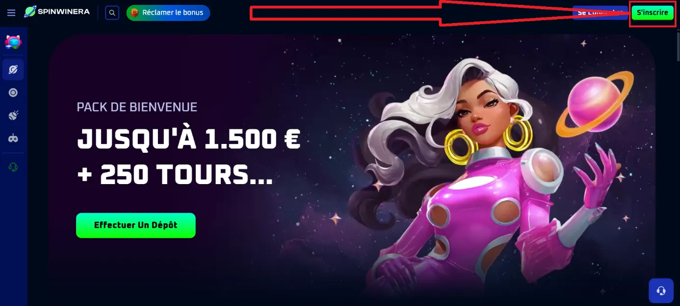 inscription spinwinera