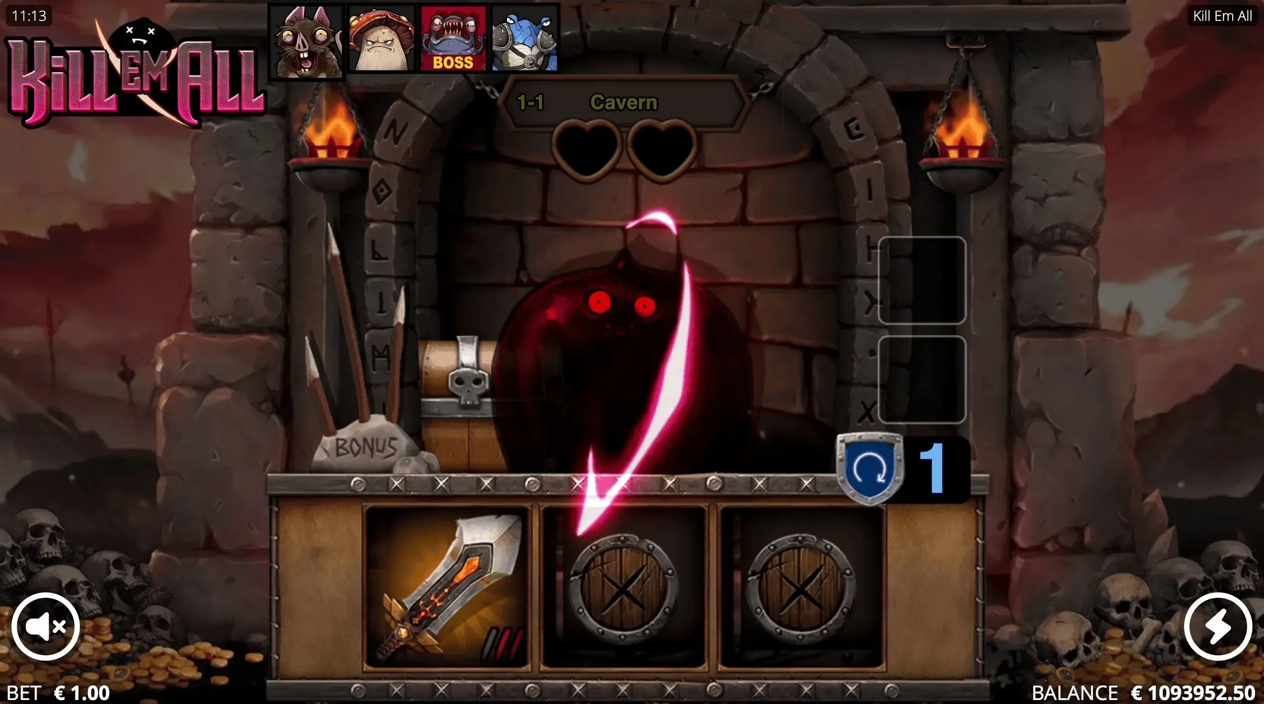 monster cavern of kill em all