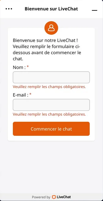 livechat nine casino
