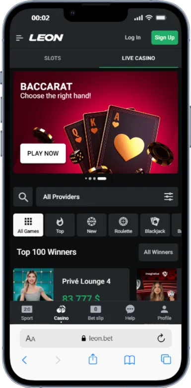 mobile leon casino