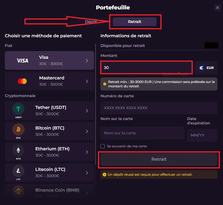 comment retirer des sous sur rockstar casino