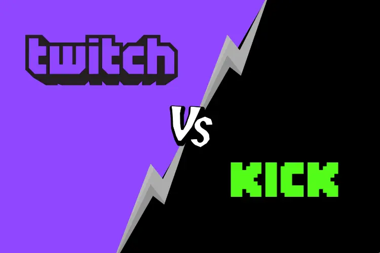 Comparaison visuelle entre Twitch et Kick pour le streaming de jeux de casino en ligne