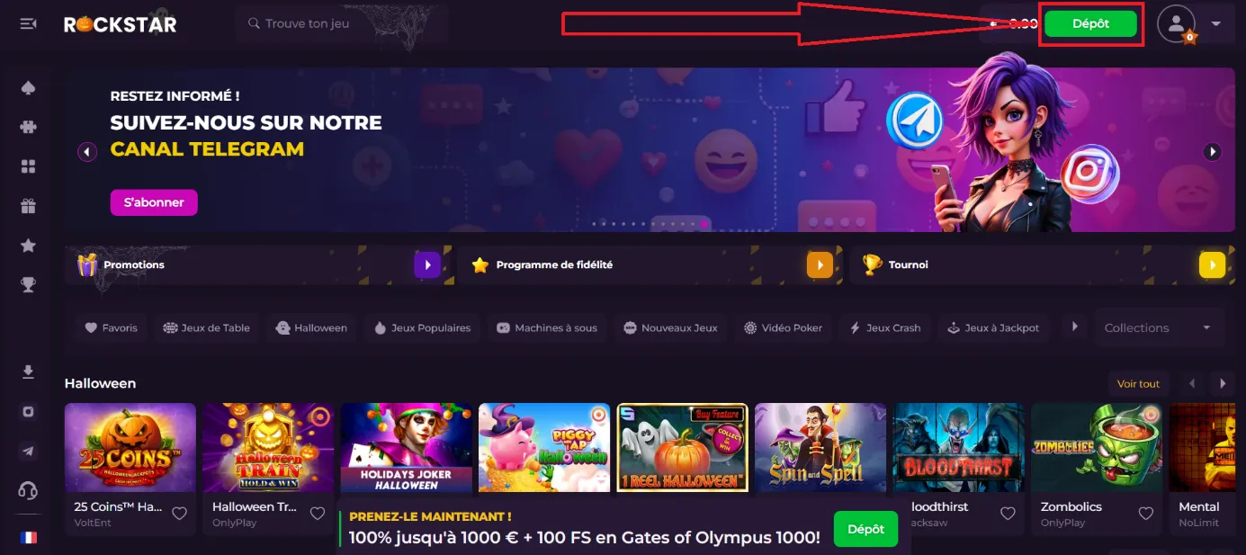 comment accéder au portefeuille de rockstar casino